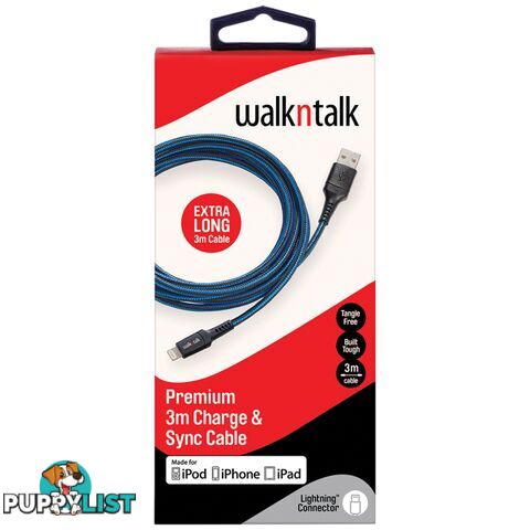 WalknTalk 3M Charge & Sync Cables - 4DCC83 - Cables