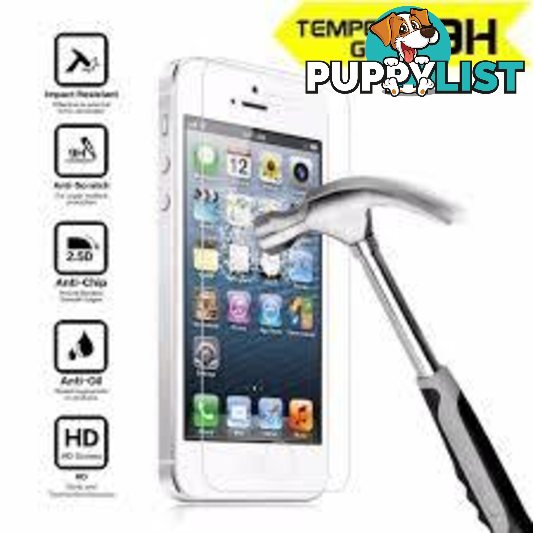 iPad Premium Tempered Glass Screen Protector - 368B2D - Tempered Glass