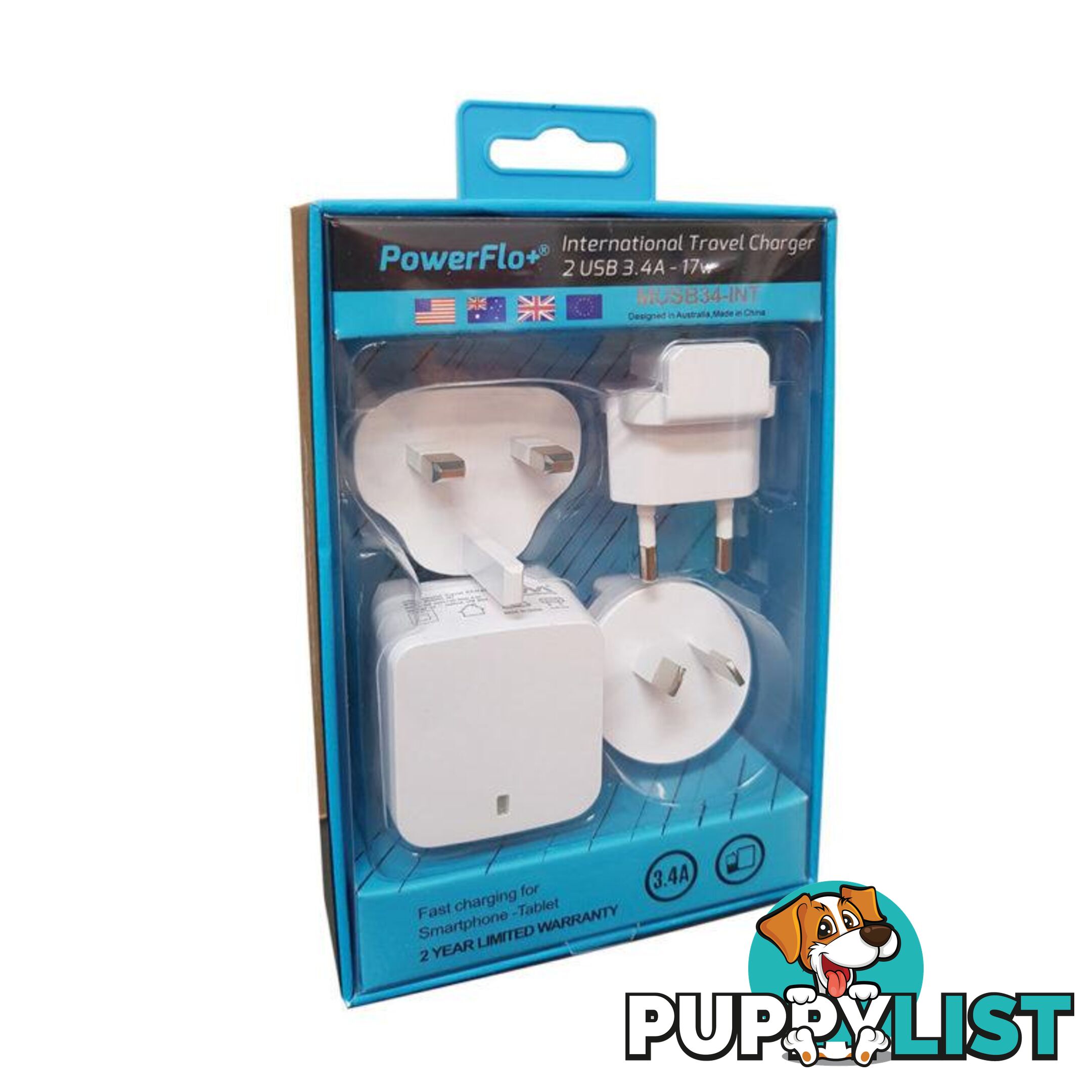 Powerflo+ International Travel Pack - 1001052 - Charging & Power