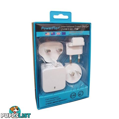 Powerflo+ International Travel Pack - 1001052 - Charging & Power