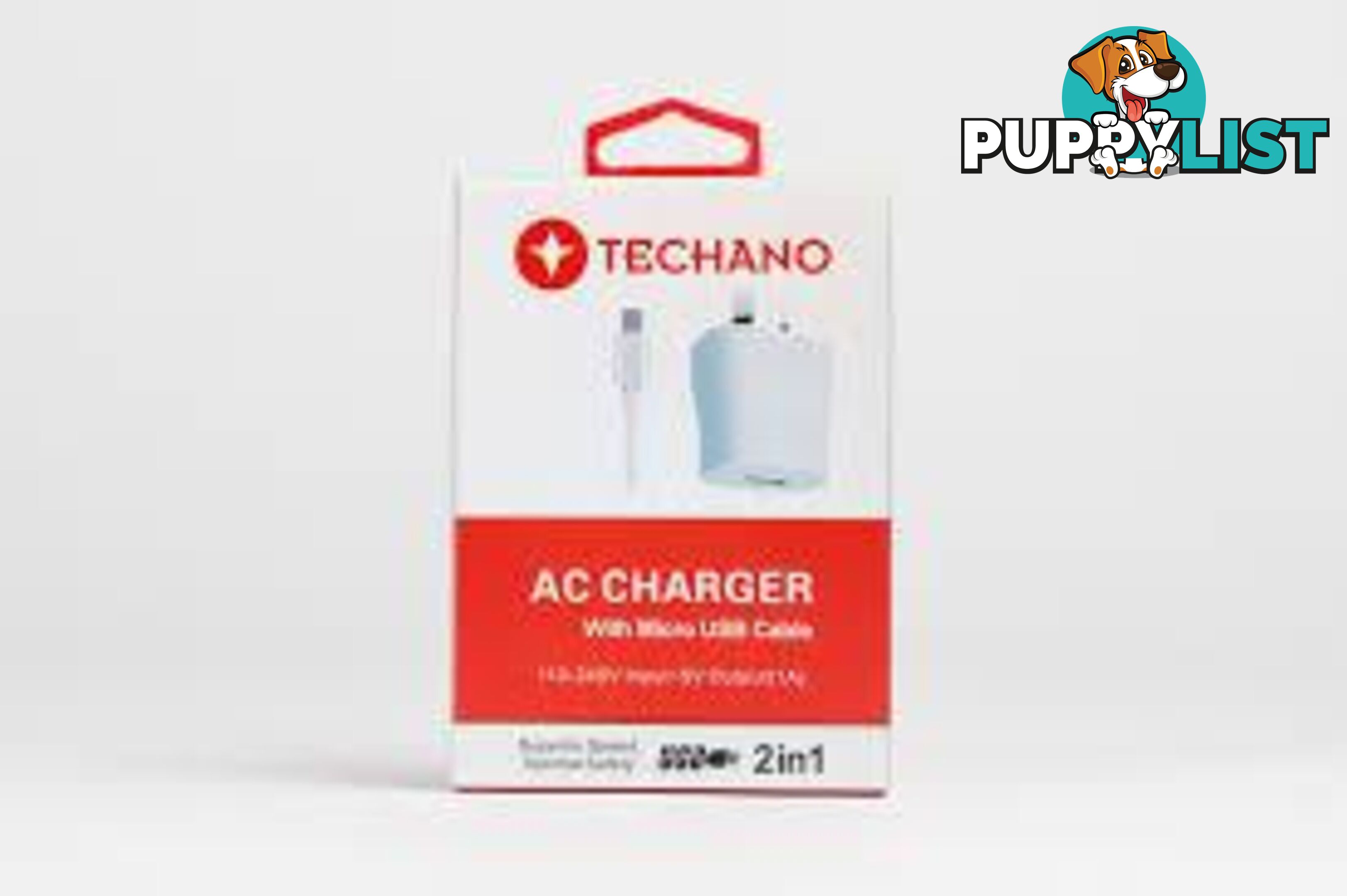 Techano AC Charger Kit with Micro USB Cable - 14C61A - Charging & Power