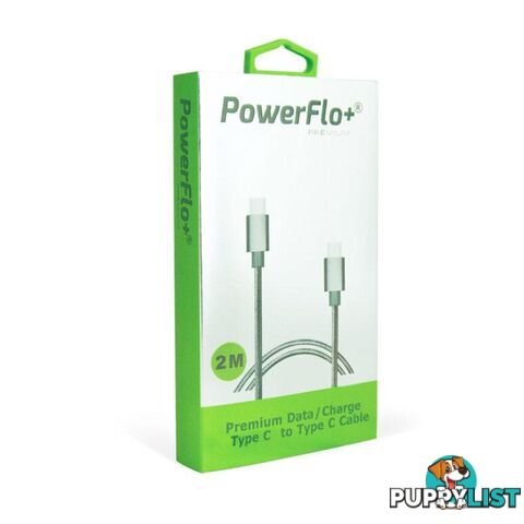 Powerflo+ Premium Spring Rev. USB Type-C 2M Cable - 1001070 - Cables