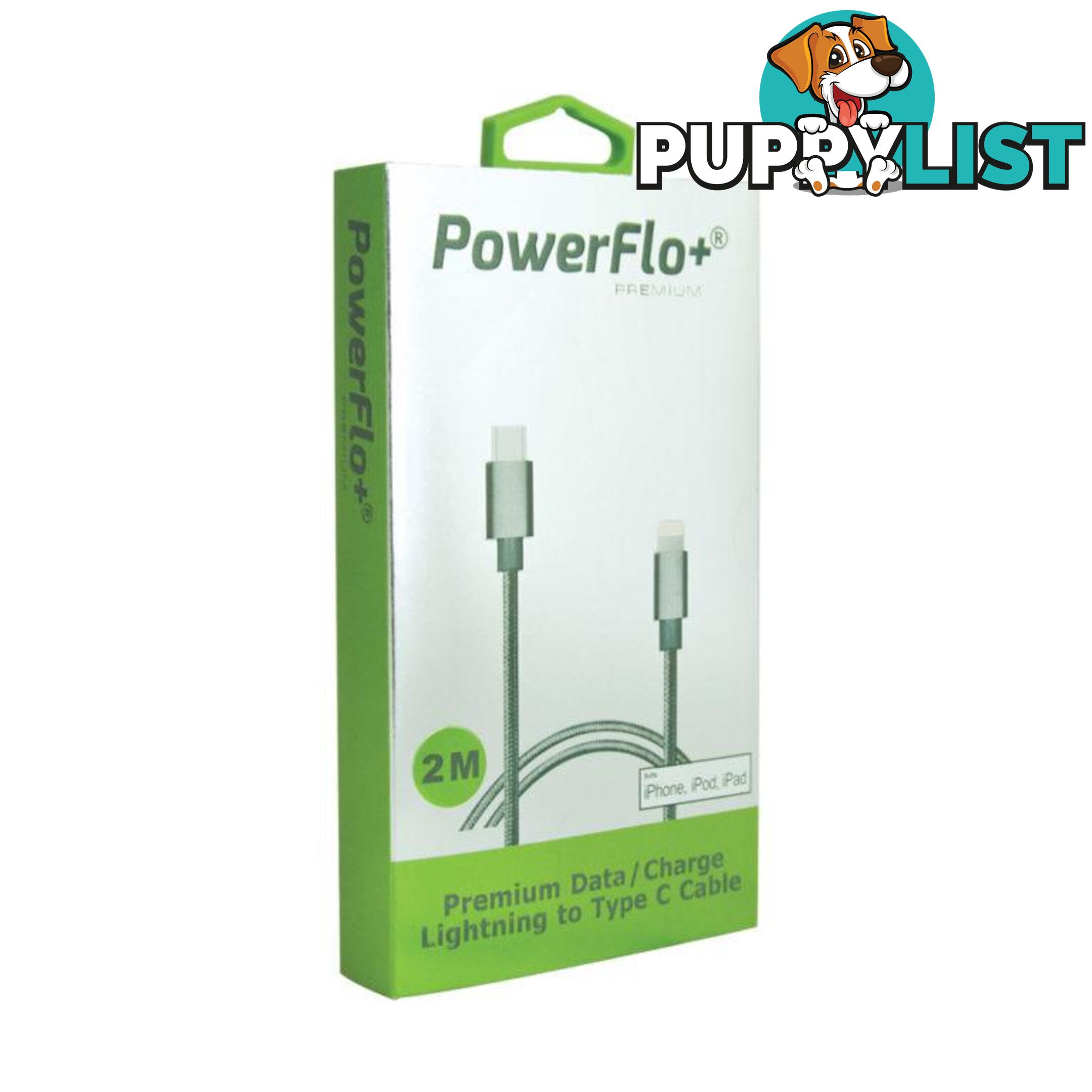 Powerflo+ Premium Lightning to Type-C 2m Cable - 1001069 - Cables