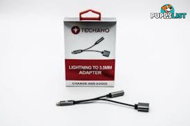 Techano Lightning Cable 3.5mm Adaptor - 6FA16C - Headphones & Sound