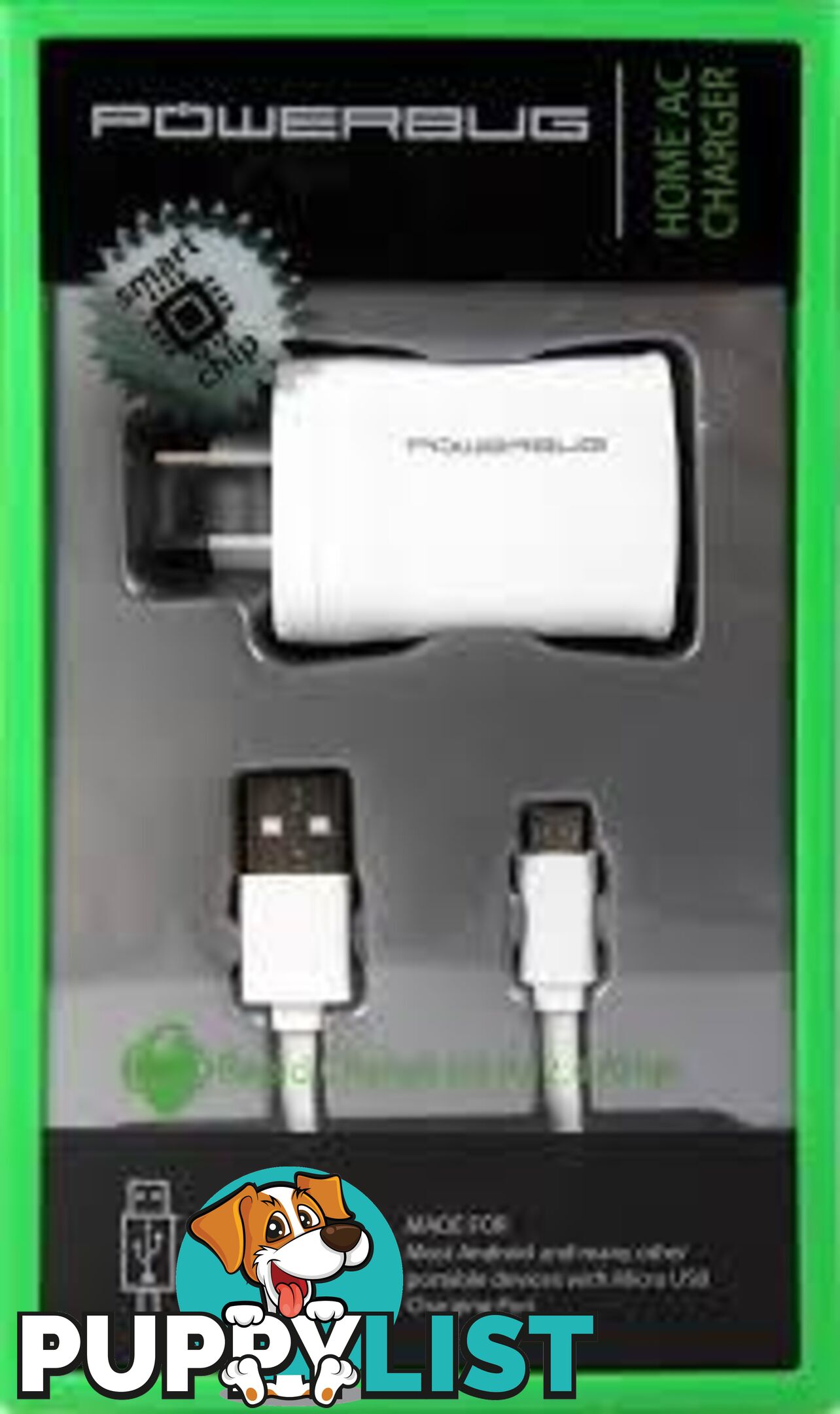 Powerbug Home AC Charger w/ Type C Cable - 3ED2DC - Charging & Power