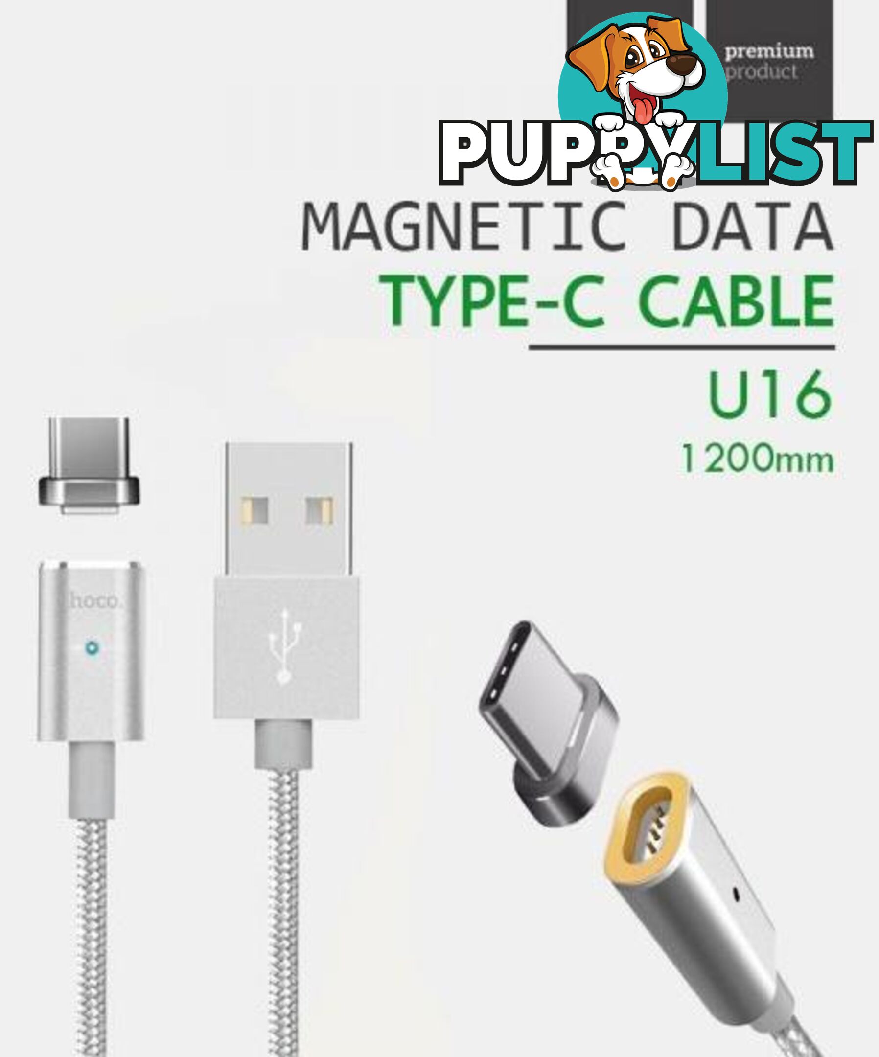 Hoco Premium - Magnetic Cable (U16) - 100208 - Cables