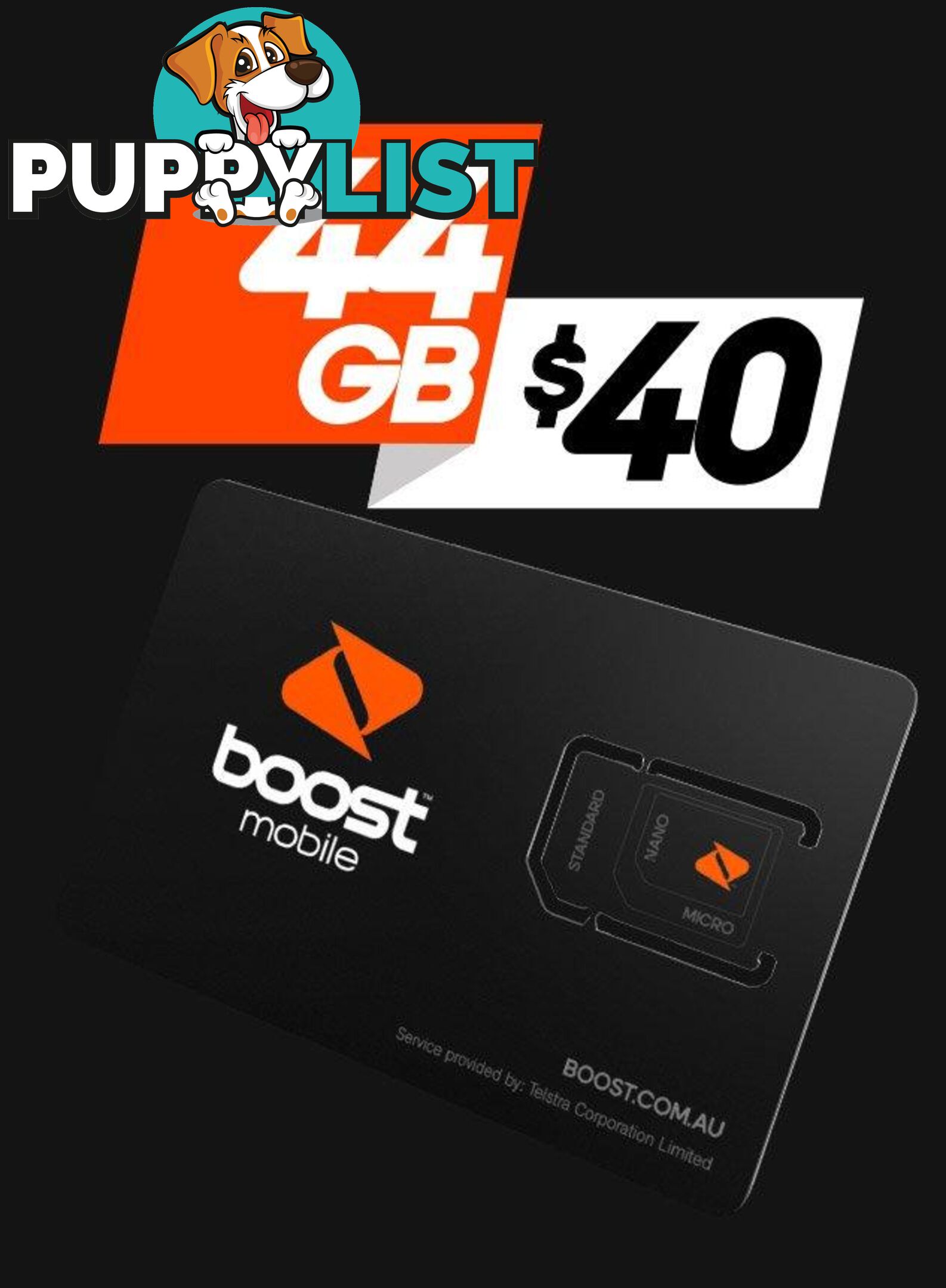 Boost Trio Starter Kit - 2A9252 - Sim Card