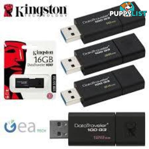 Kingston USB Drive - DT100G3-128GB - External Storage Device