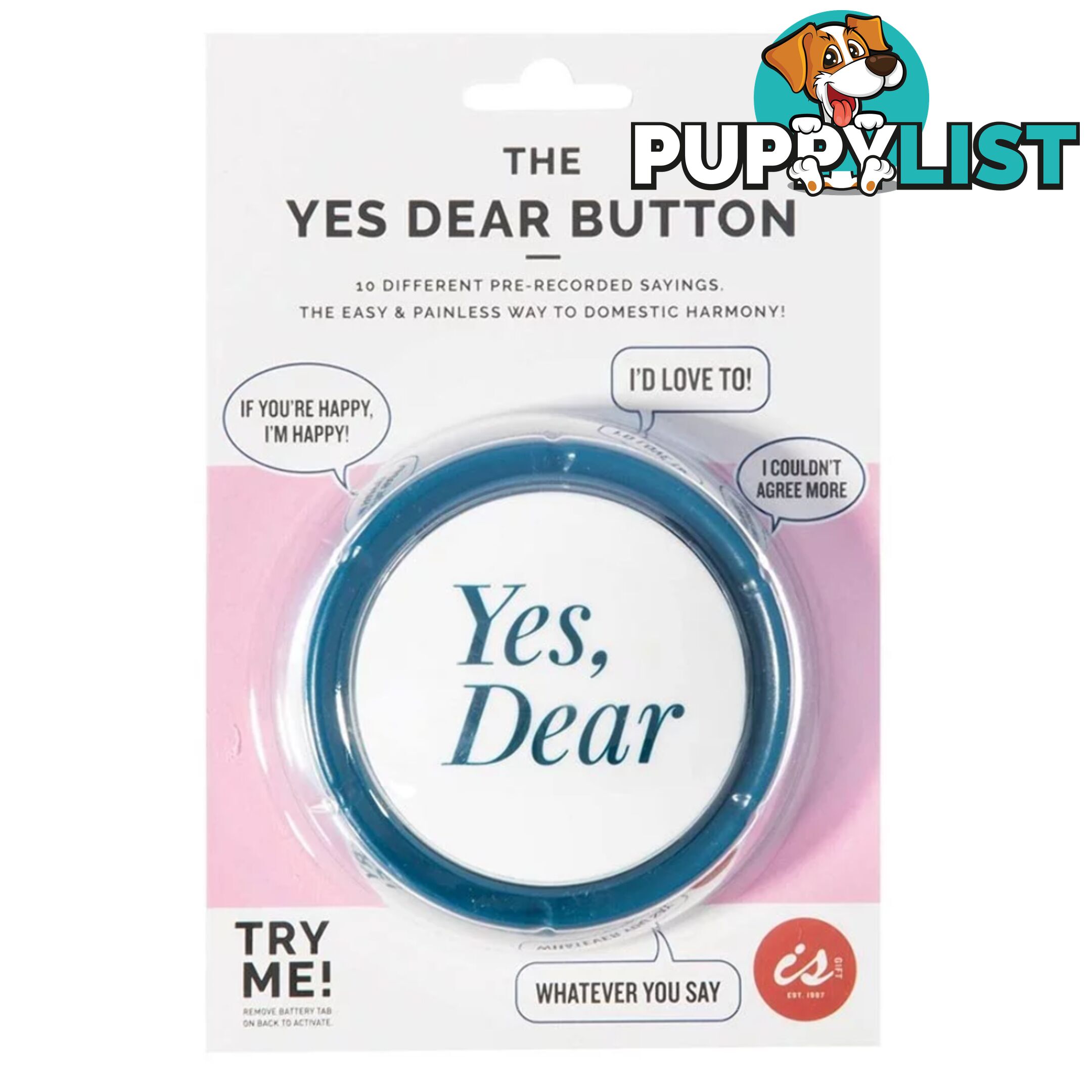 The "Yes Dear" Button - 1C5A89 - Accessories