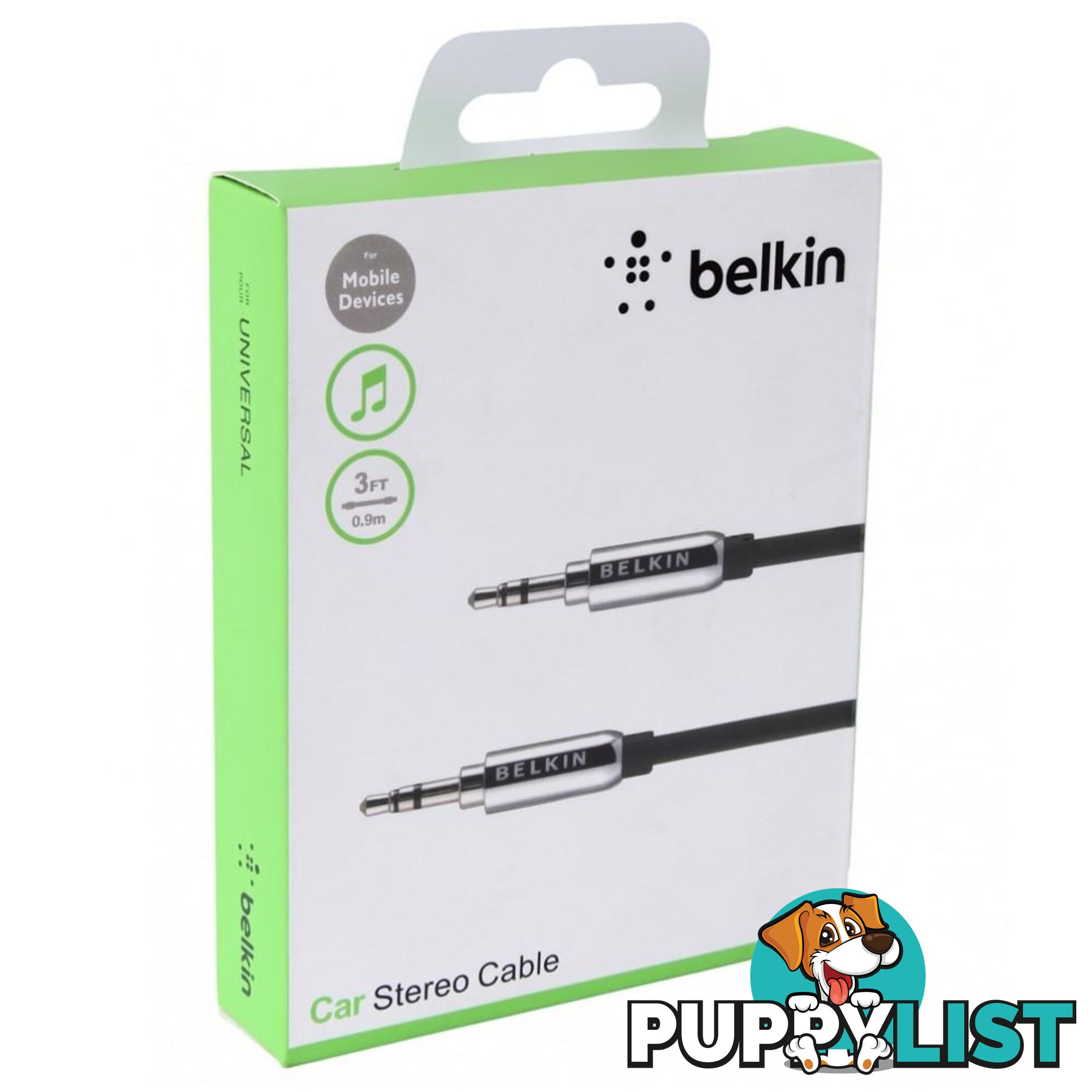 Belkin - 0.9M Car Stereo Cable - 123456915 - Headphones & Sound