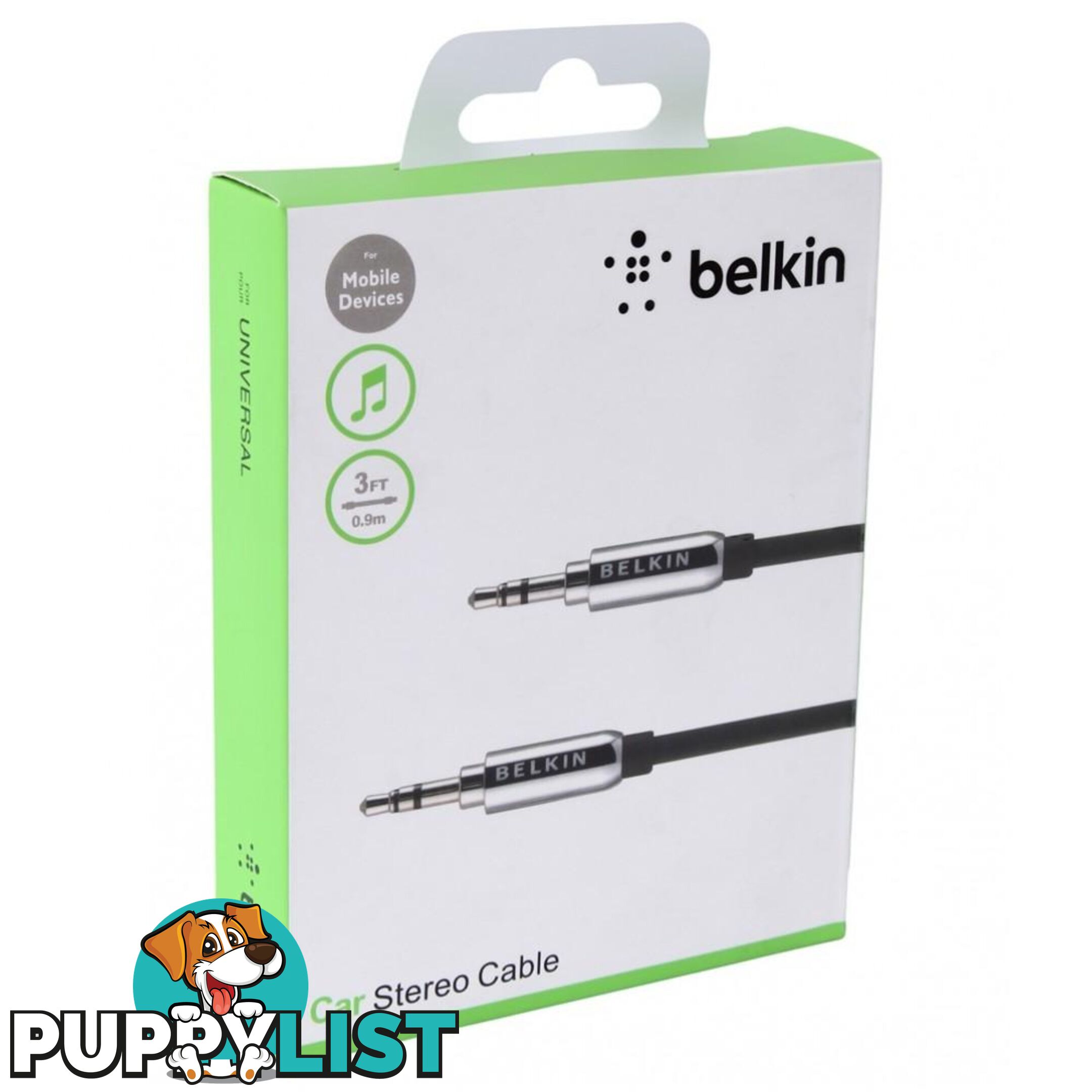 Belkin - 0.9M Car Stereo Cable - 123456913 - Headphones & Sound