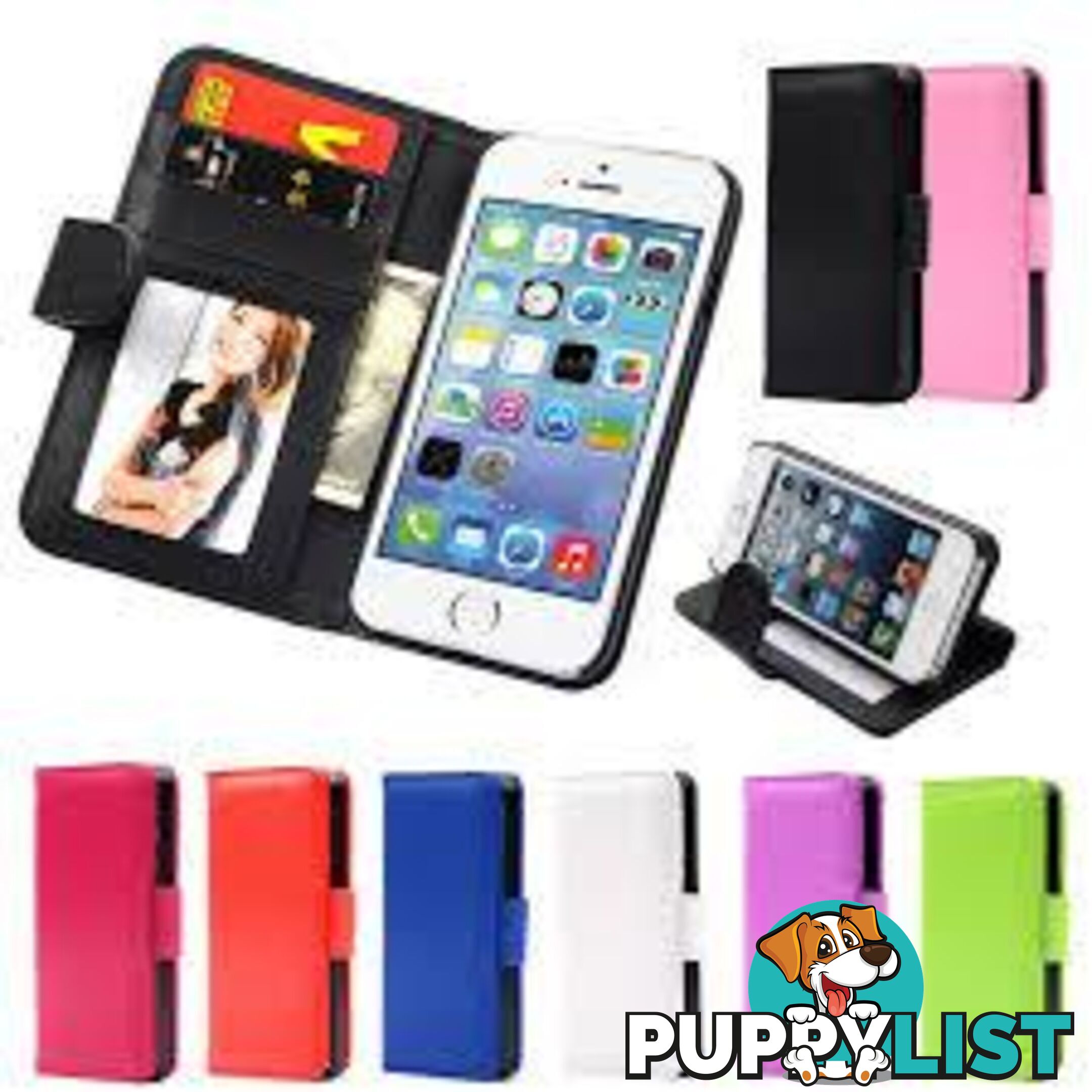 Apple iPhone Wallet Style Case - 62A5E6 - Cases