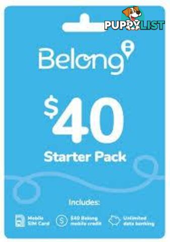 Belong Sim Starter Kit - 636337 - Sim Card