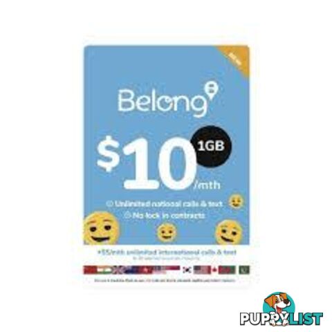 Belong Sim Starter Kit - 636337 - Sim Card