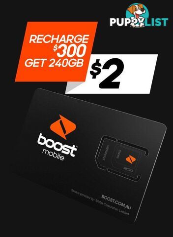 Boost Trio Starter Kit - 04D0F9 - Sim Card