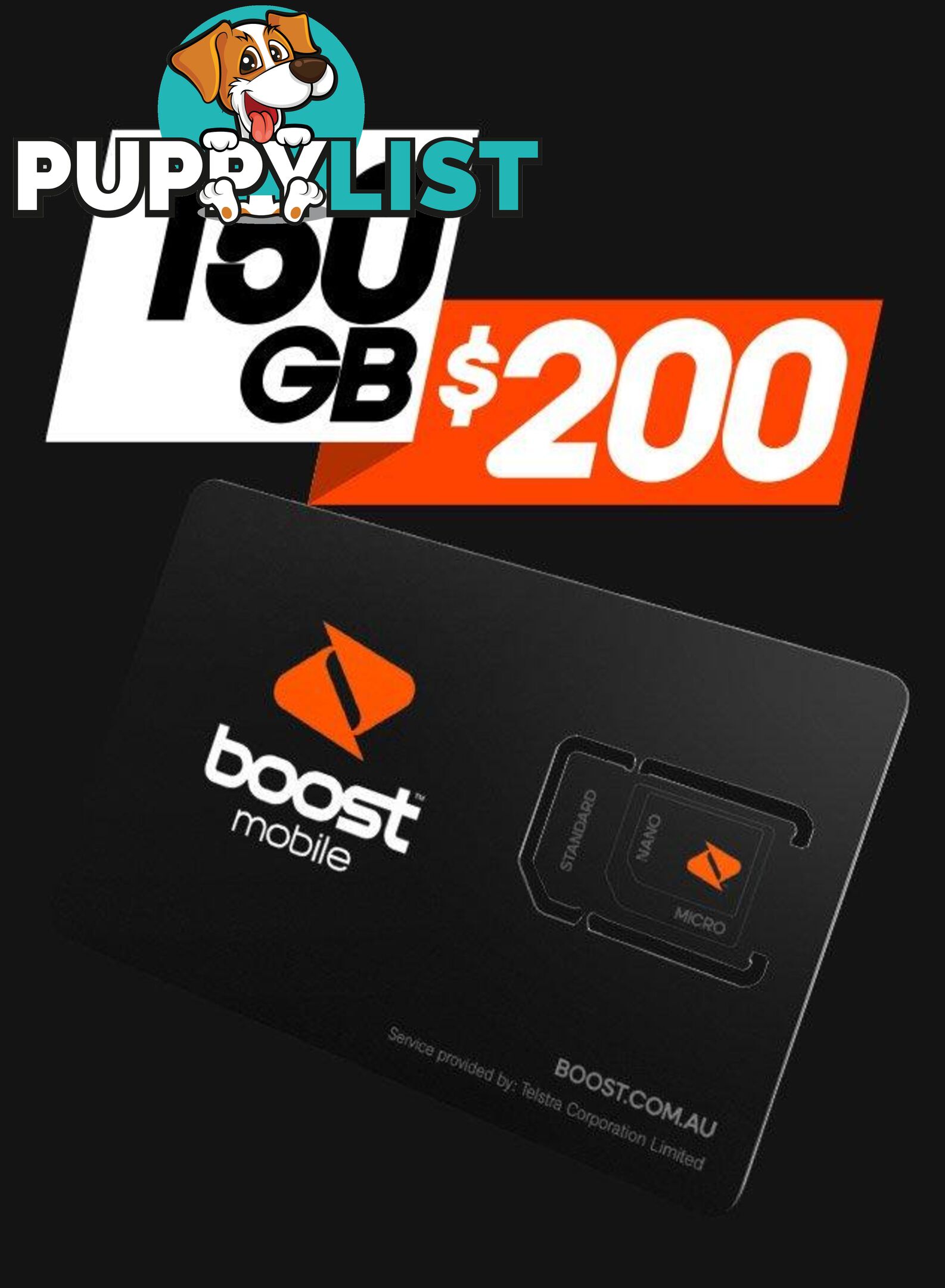 Boost Trio Starter Kit - 2EC0C2 - Sim Card