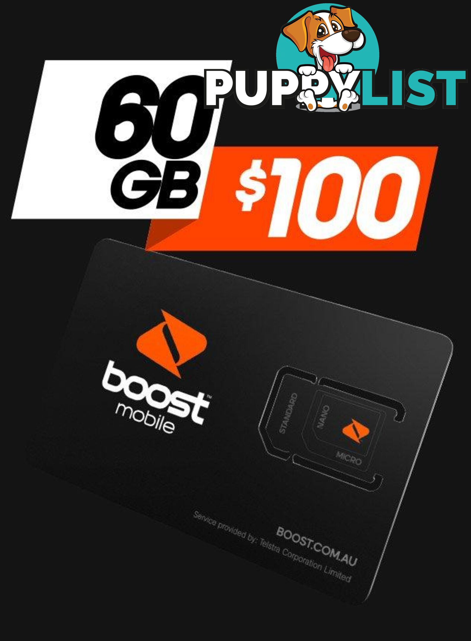 Boost Trio Starter Kit - 2EC0C2 - Sim Card