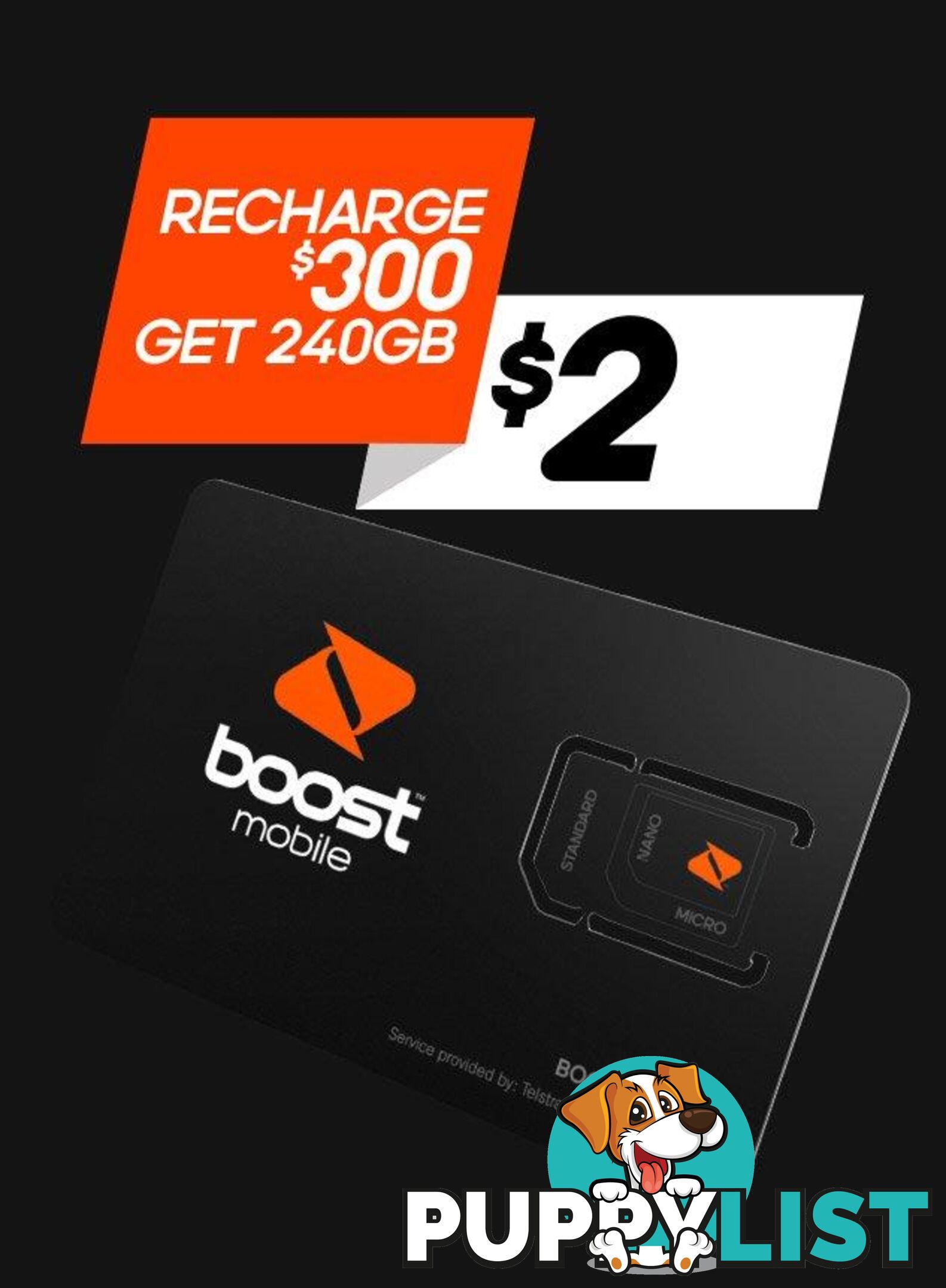 Boost Trio Starter Kit - C7738C - Sim Card