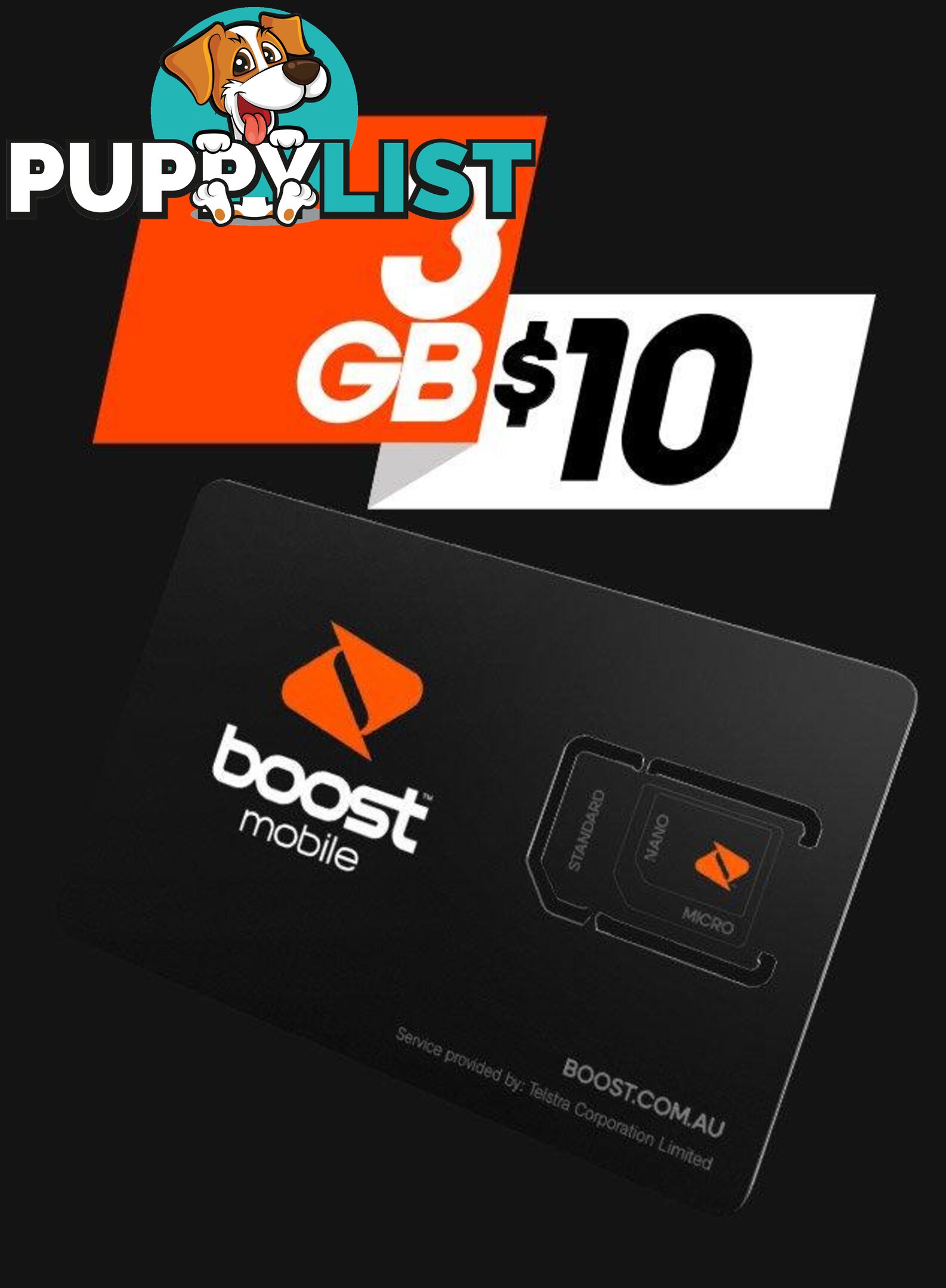 Boost Trio Starter Kit - C7738C - Sim Card