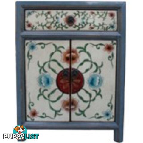 Tibetan Painted Bedside Table