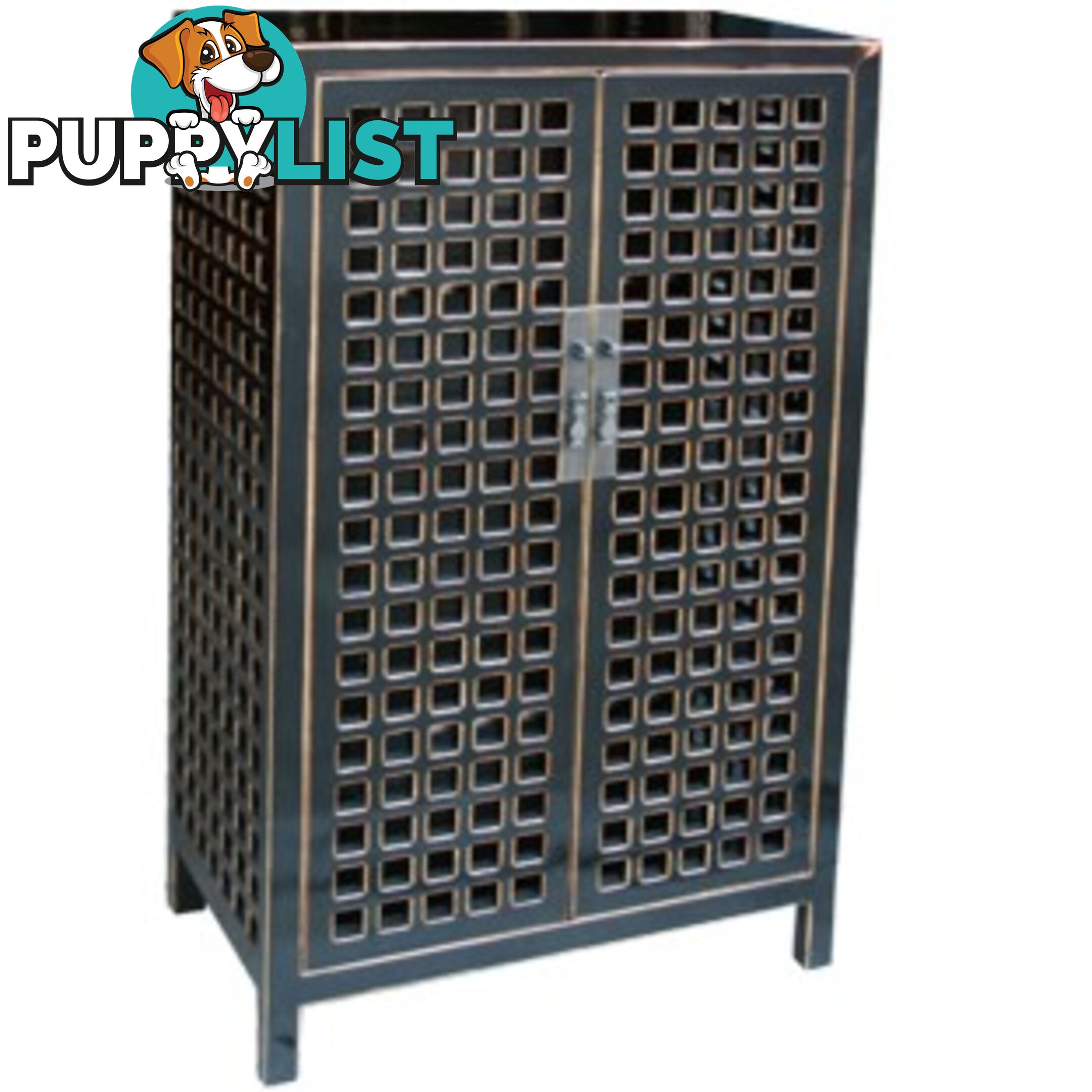 Black Chinese Storage Cabinet