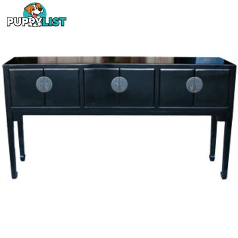 Black Lacquer Console/ Hall Table