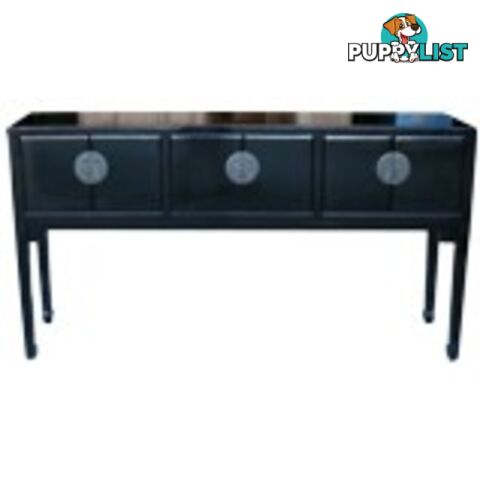 Black Lacquer Console/ Hall Table