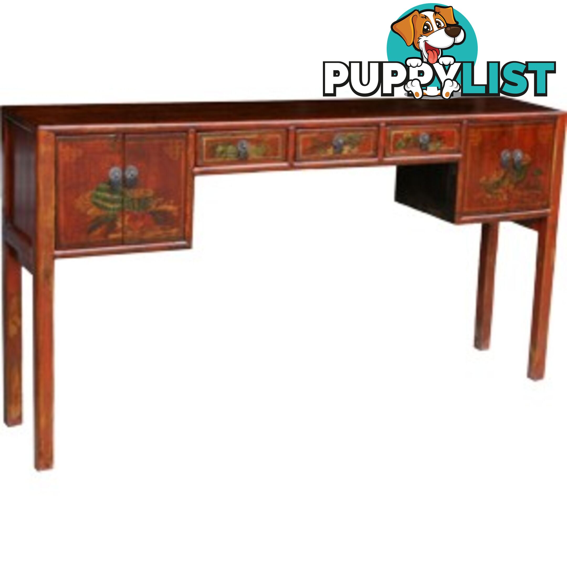 Original Painted Multi-Drawers Chinese Hallway Table