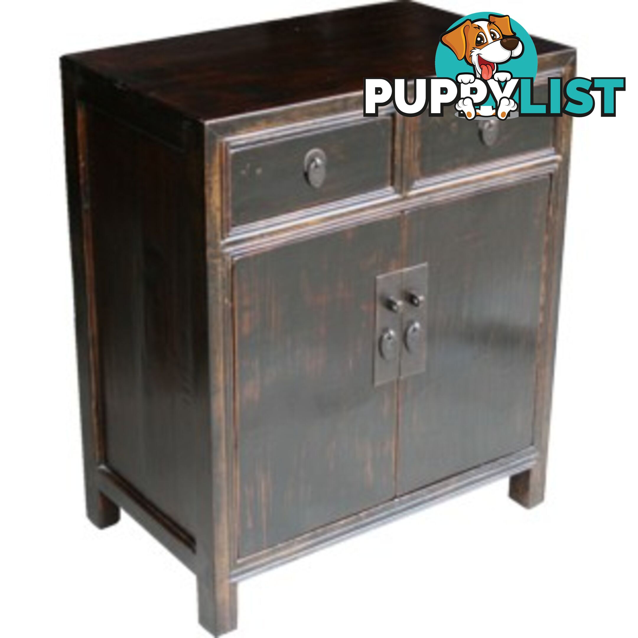 Antique Chinese Old Black Cabinet