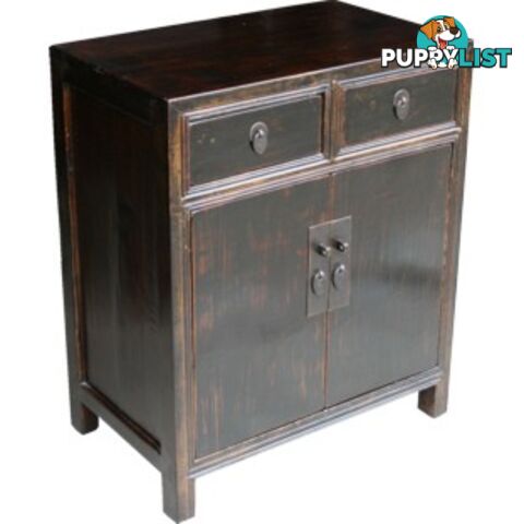 Antique Chinese Old Black Cabinet