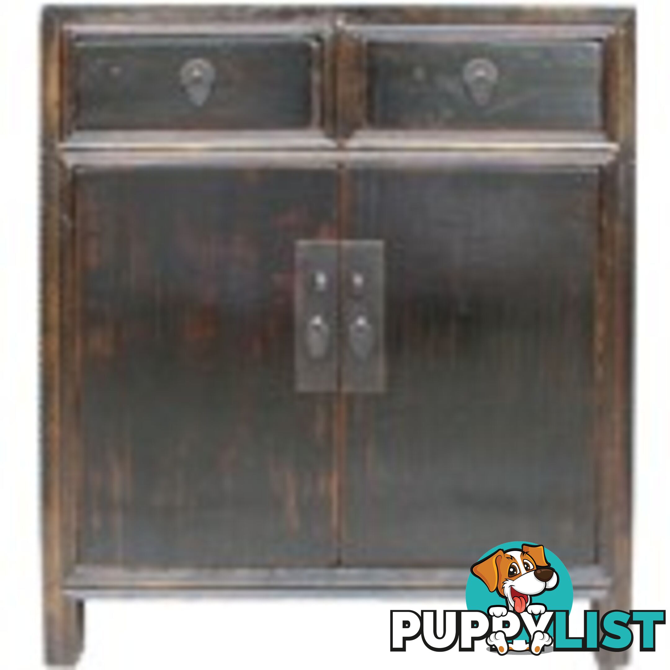 Antique Chinese Old Black Cabinet