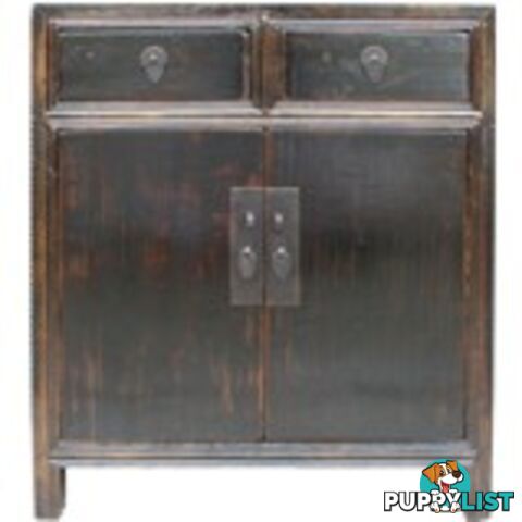 Antique Chinese Old Black Cabinet