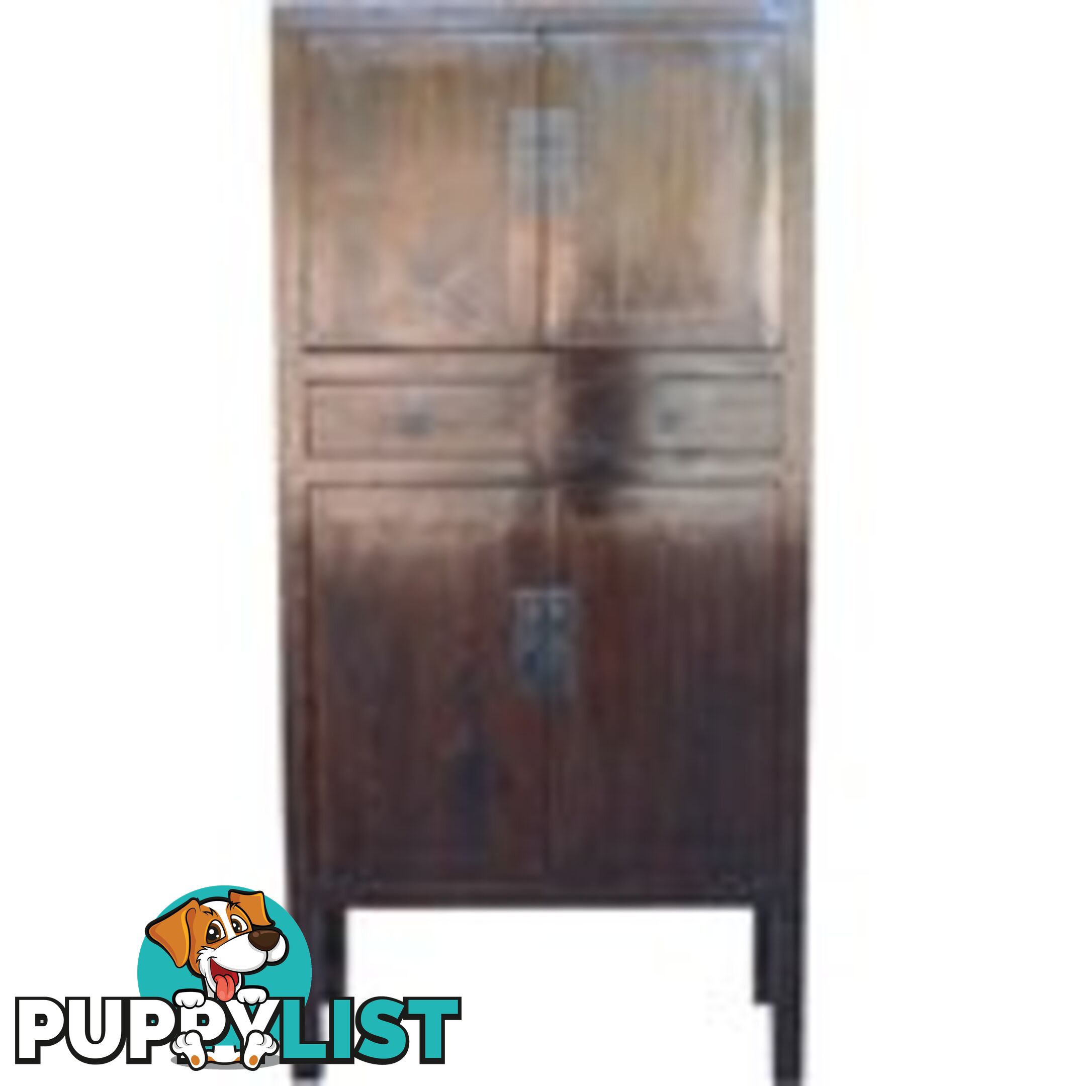 Solid Brown Chinese Medium Wedding Cabinet