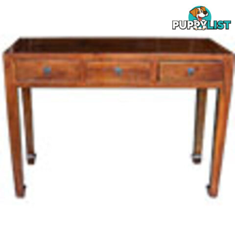 Brown Chinese Three-Drawer Hall Table