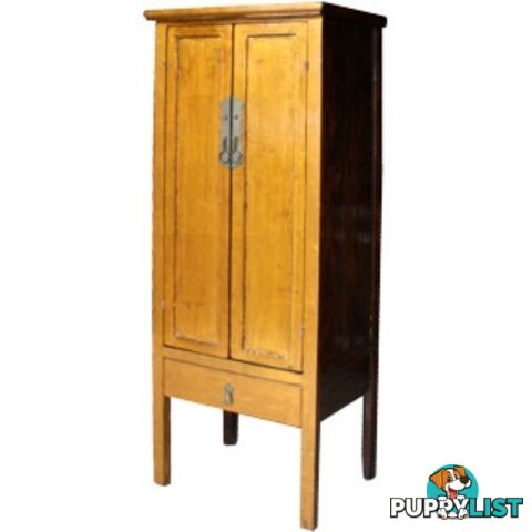 Chinese Gold leaf Wooden Slim Cabinet