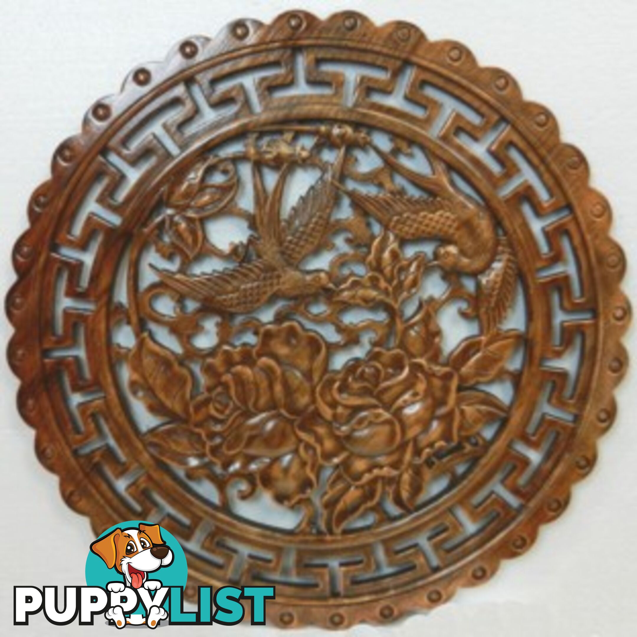 Chinese Camphor Wood Carved Wall Hanging