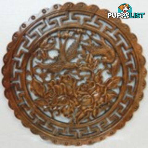 Chinese Camphor Wood Carved Wall Hanging