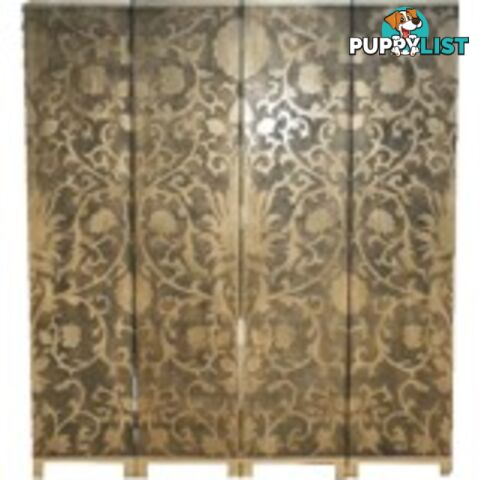 French Gold Folding Screen - Sun Flowers