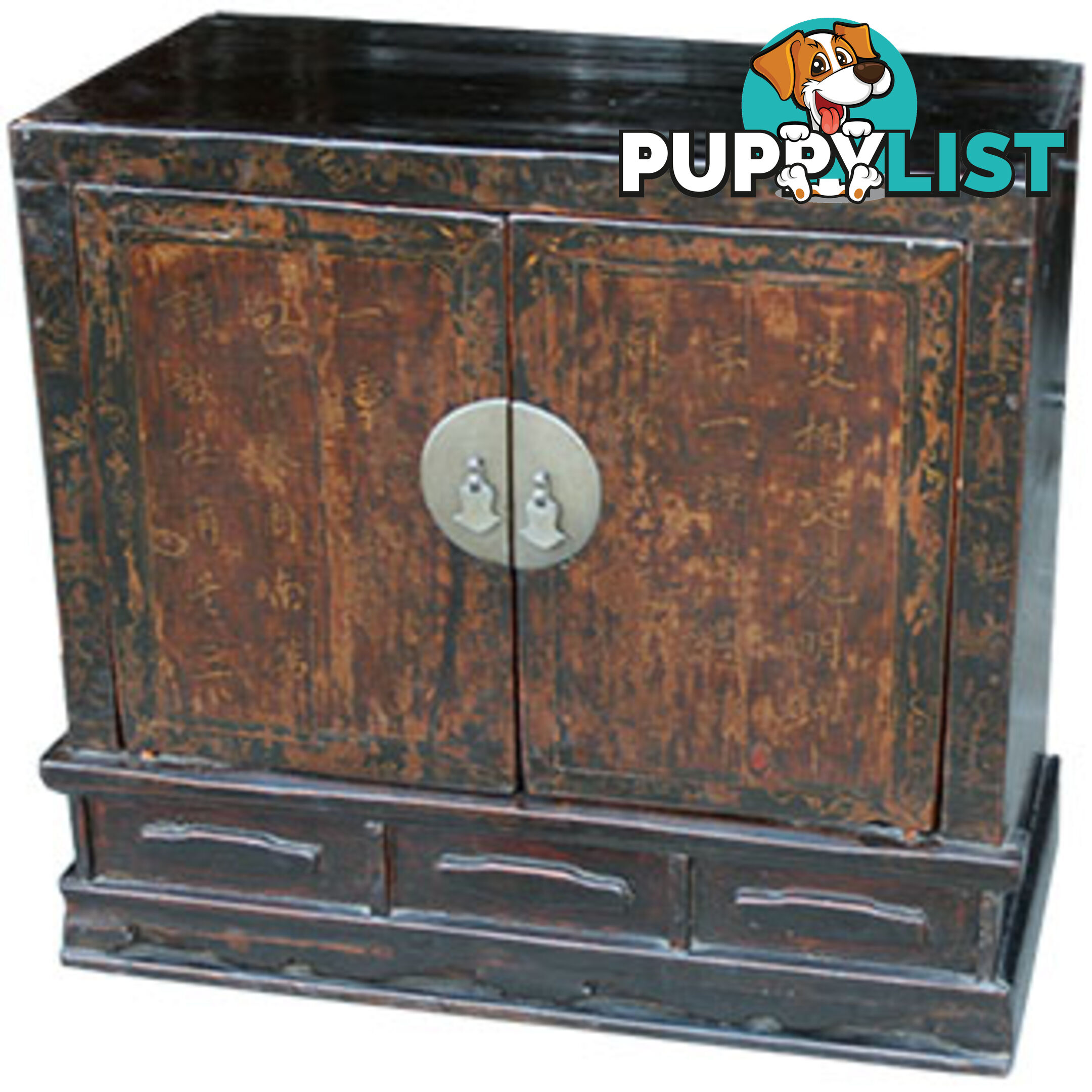 Chinese Antique Painted Cabinet