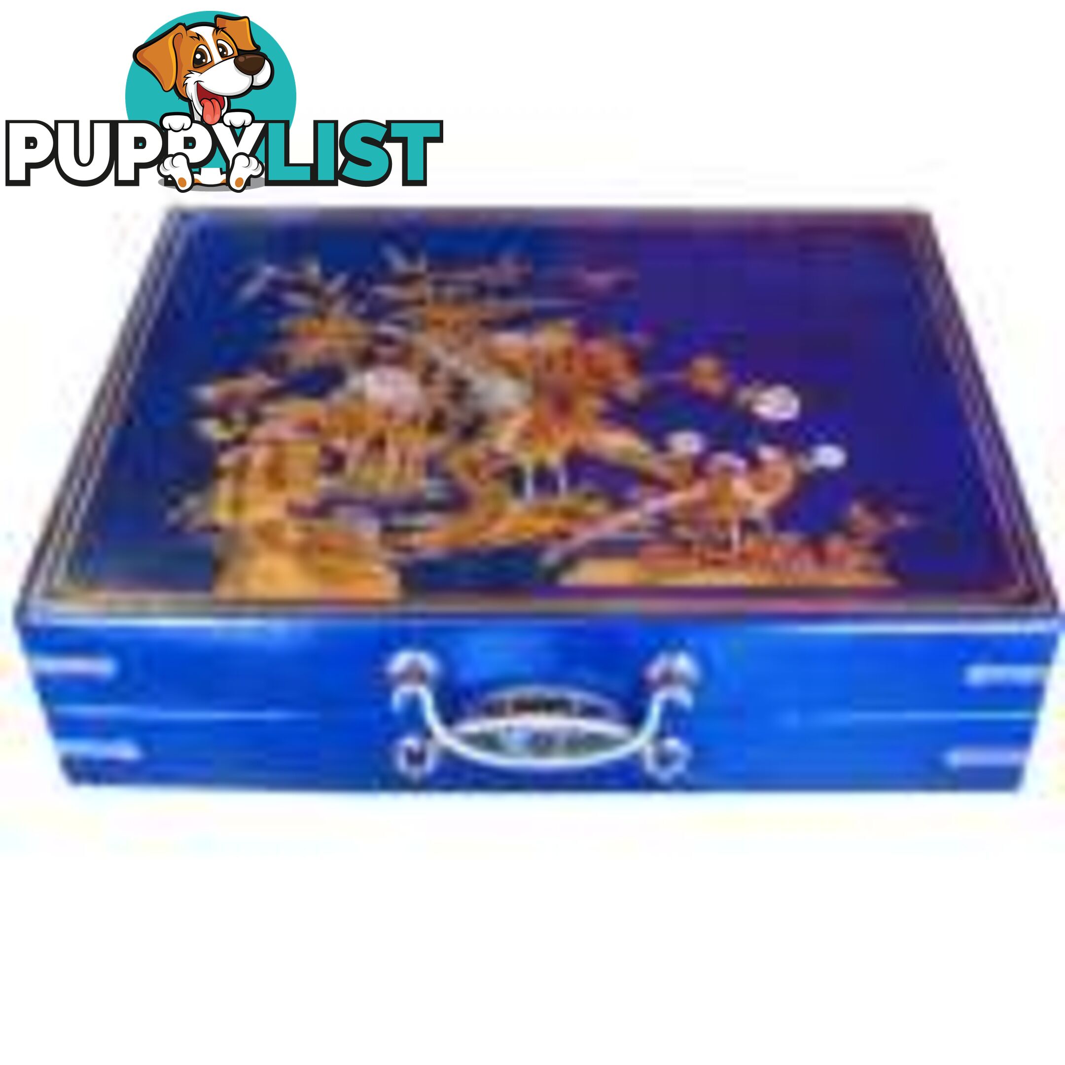 Blue Painted Chinese Painted Box