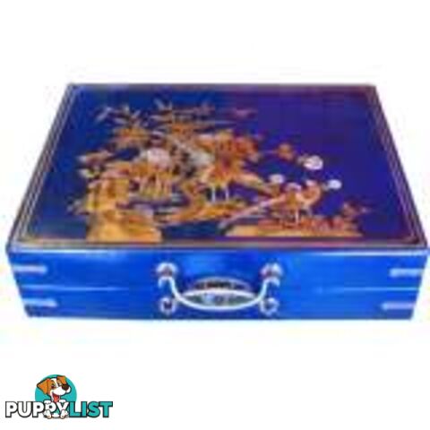 Blue Painted Chinese Painted Box