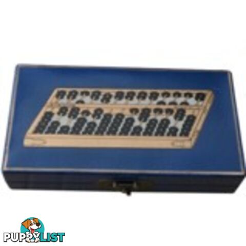 Chinese Abacus in Blue Painted Gift Box