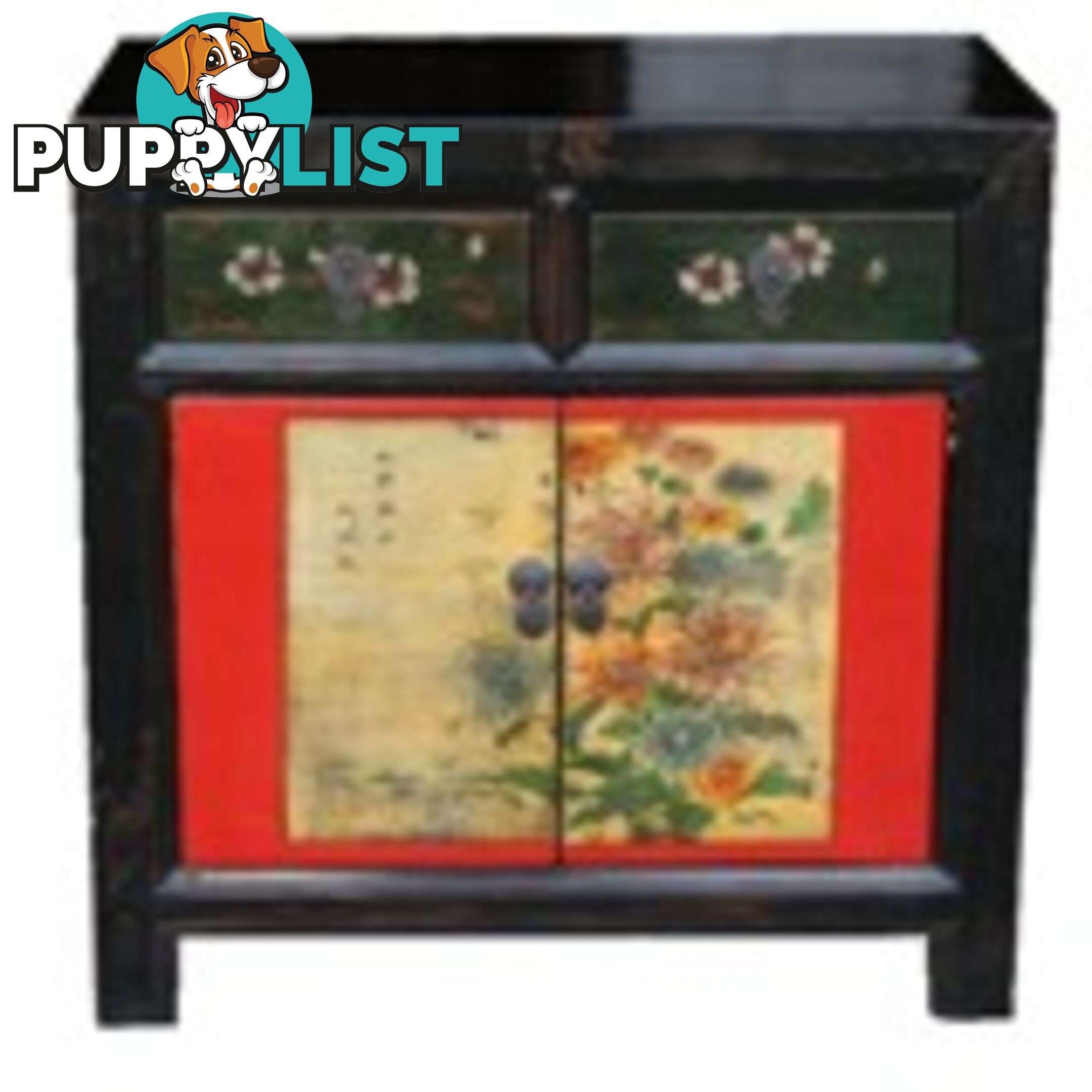 Chinese Original Painted Medium Shanxi Cabinet