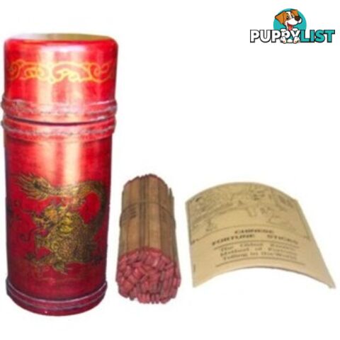 Oriental Fortune Sticks in Red Painted Box