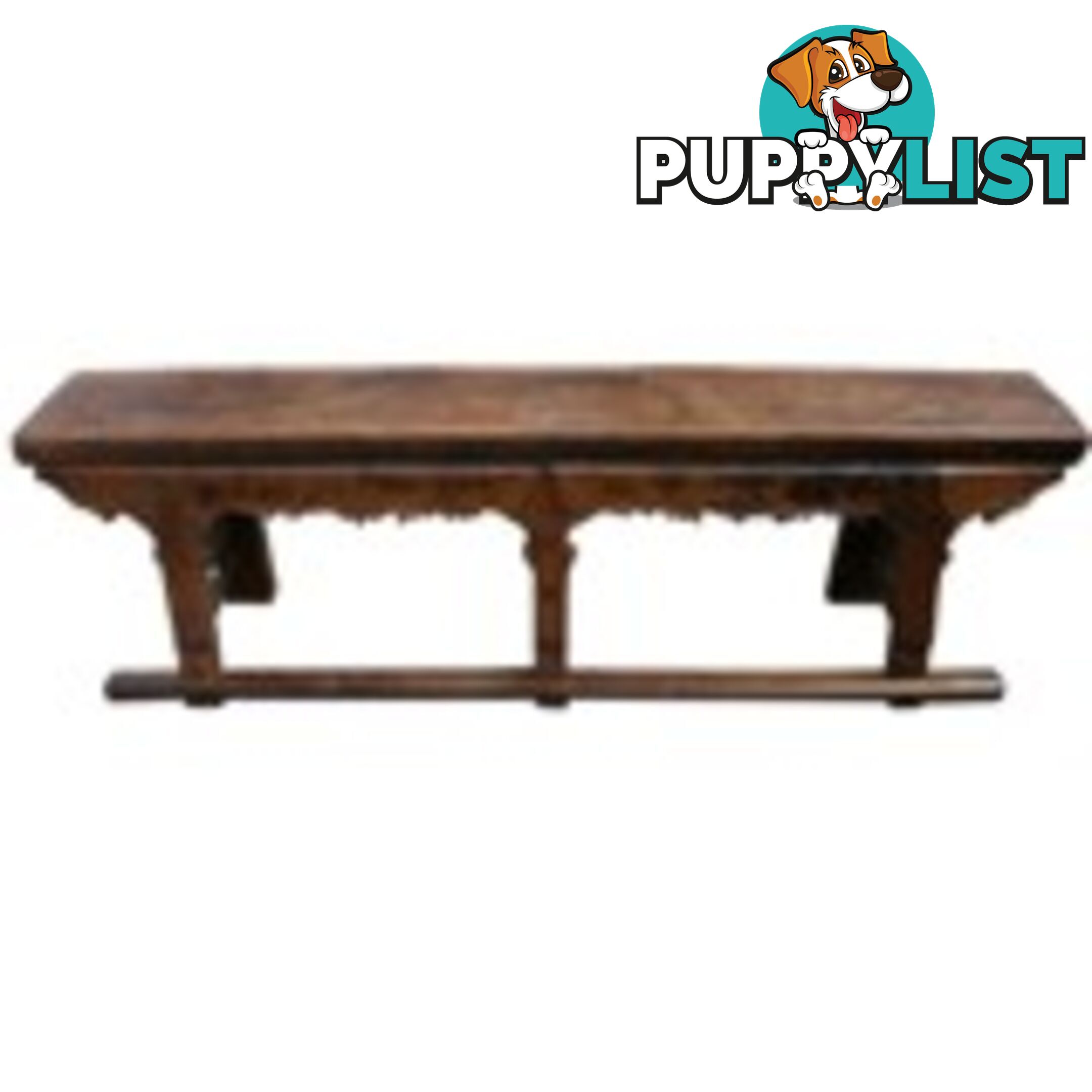 Country Style Chinese Elm Wood Bench