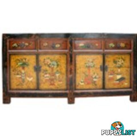 Original Mongolian Painted Sideboard