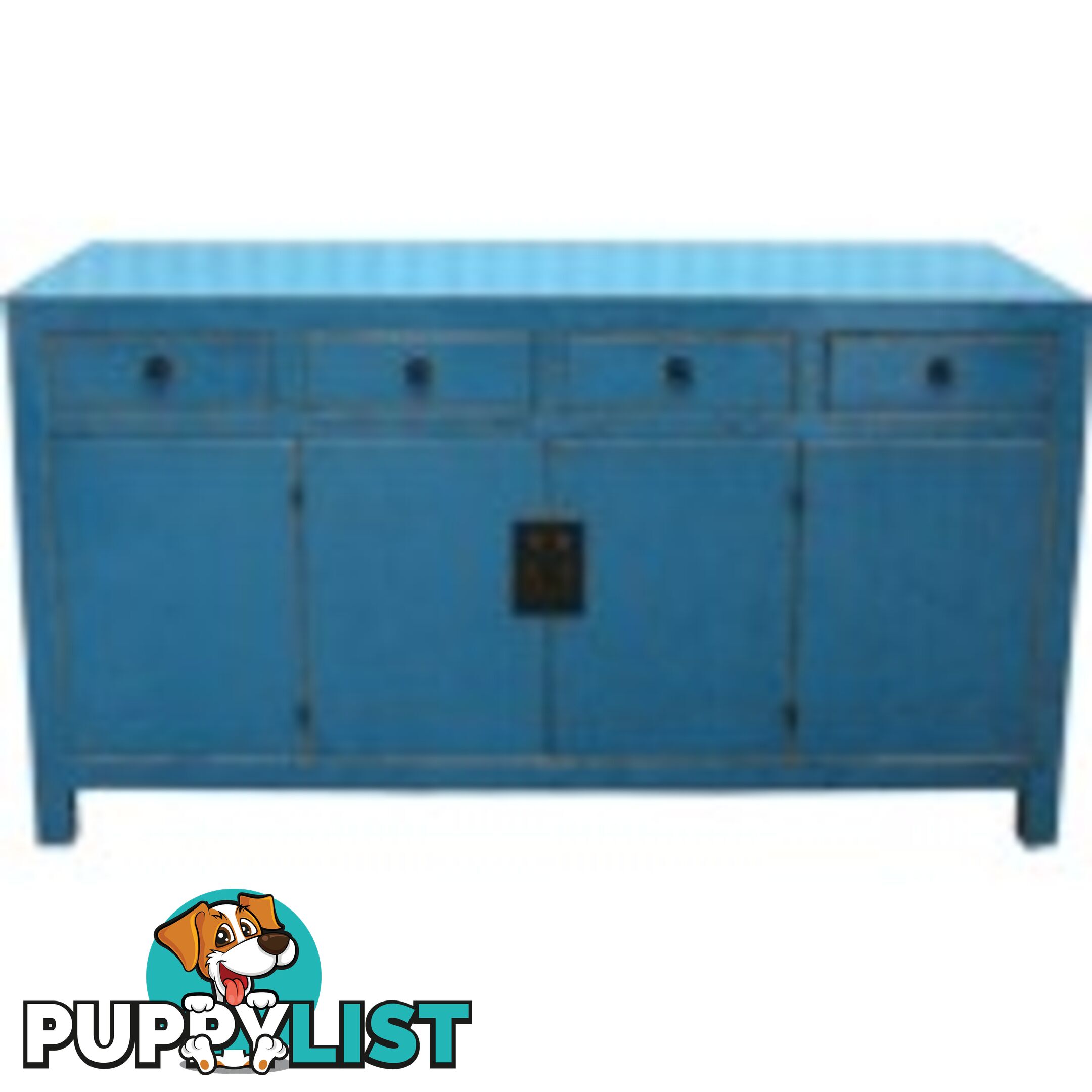 Blue Lacquered Sideboard Buffet