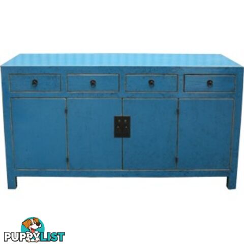 Blue Lacquered Sideboard Buffet