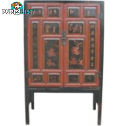 Chinese Furniture - Cabinet with Paintings and Writings