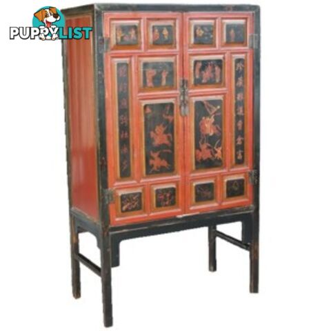 Chinese Furniture - Cabinet with Paintings and Writings